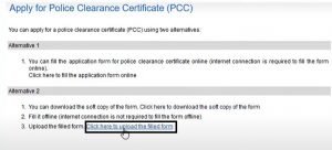 Police Clearance Certificate