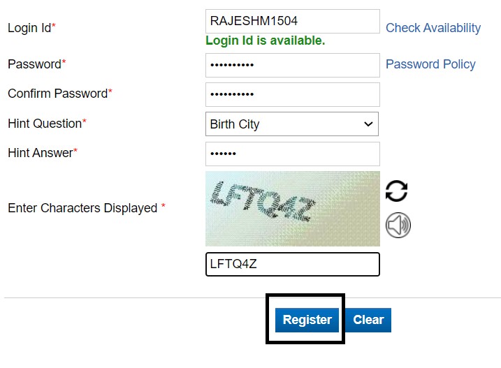 Passport Seva Login