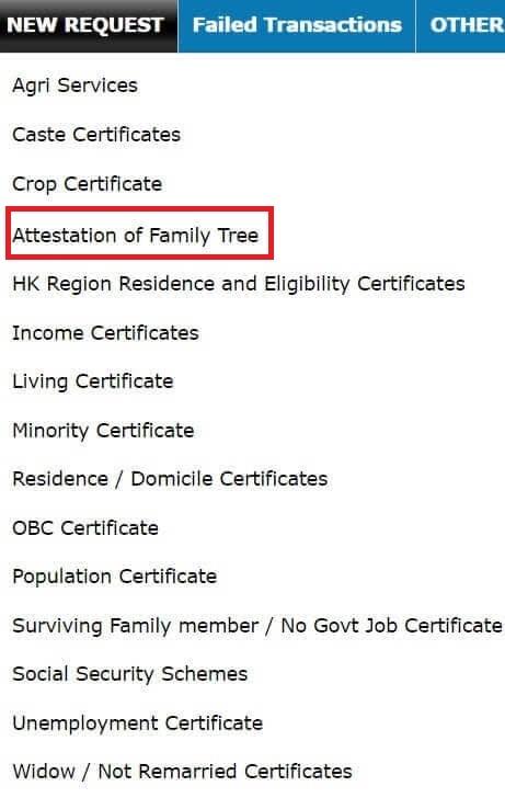 Family Tree Certificate